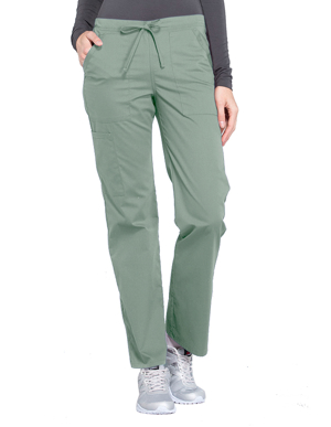 Picture of CHEROKEE- CH-WW160P-Cherokee Workwear Professionals Women's Drawstring Mid Rise Straight Leg Petite Pant