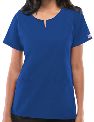 Picture of CHEROKEE-CH-4824-Cherokee Workwear Womens Four Pocket Scrub Top