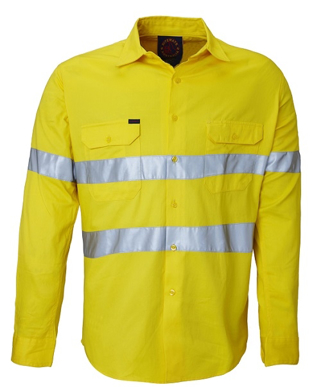 Picture of Ritemate Workwear-RM1040R-Open Front with 3M 8910 Reflective Tape Shirts