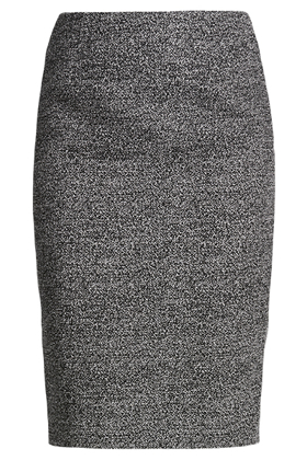 floral belted pencil skirt