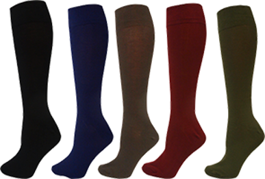 Picture of Bamboo Textiles-BAFINEGR-Women's Fine Knit Knee High Socks