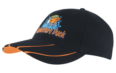 Picture of Headwear Stockist-4019-Brushed Heavy Cotton with Hi-Vis Laminated Two-Tone Peak