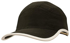 Picture of Headwear Stockist-4094-Microfibre Sports Cap with Trim on Edge of Crown & Peak