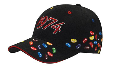 Picture of Headwear Stockist-4119-Brushed Heavy Cotton with Jelly Bean Embroidery
