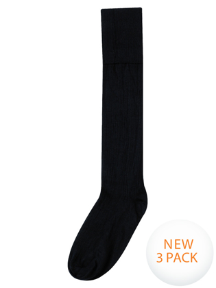 Picture of Midford Uniforms-SOK3P03-KNEE HIGH SCHOOL SOCKS - 3 PACK(SK03P3)