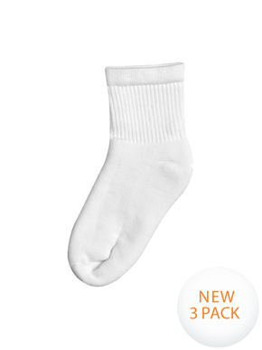 Picture of Midford Uniforms-SOK3P05-Sports 3/4 Crew Socks 3pk(SK05P3)