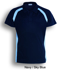 Picture of Bocini-CP0929-Team Essential-Ladies Short Sleeve Contrast Panel Polo