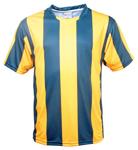 Picture of Bocini-CT1101-Kids Sublimated Striped Football Jersey
