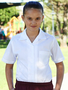 Picture of Bocini-CS1308-Girls Short Sleeve School Shirt