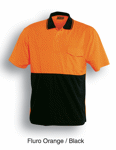 Picture of Bocini-SP0427-Unisex Adults Hi-Vis Safety Polo - Short Sleeve