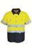 Picture of Bocini-SS1231-Unisex Adults Hi-Vis S/S Cotton Drill Shirt With Reflective Tape