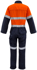 Picture of Syzmik Workwear-ZC525-Mens Orange Flame HRC 2 Hoop Taped Spliced Overall