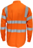 Picture of DNC Workwear-3741-HiVis Light Weight CSR Reflective Tape Vic Rail Shirt - Long Sleeve