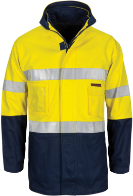 Picture of DNC Workwear Hi Vis "4 In 1" Drill Jacket With Generic Reflective Tape (3764)