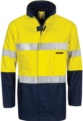 Picture of DNC Workwear Hi Vis Drill "2 In 1" Jacket With Generic Reflective Reflective Tape (3767)