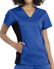 Picture of Cherokee Scrubs-CH-WW2875-Cherokee Workwear Revolution Women's V-Neck Knit Panel Top