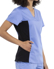 Picture of Cherokee Scrubs-CH-WW2875-Cherokee Workwear Revolution Women's V-Neck Knit Panel Top