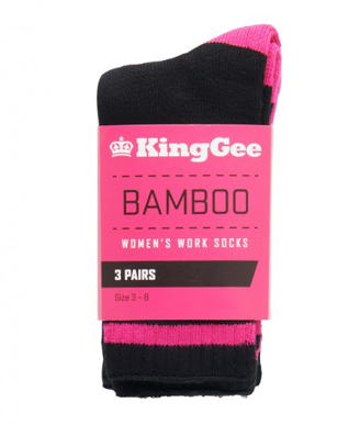 Picture of KingGee-K49015-Women's 3 Pack Bamboo Work Socks