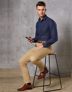 Picture of Winning Spirit-M9380-Mens Boston Chino