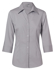 Picture of Winning Spirit - M8200Q - Women’s Ticking Stripe 3/4 Sleeve Shirt