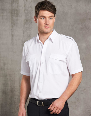 Picture of Winning Spirit - BS06S - Men’s Short Sleeve Epaulette Shirts