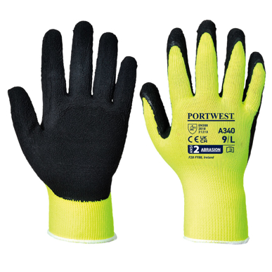 Picture of Prime Mover Workwear-A340-Hi-Vis Grip Glove - Latex