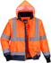 Picture of Prime Mover Workwear-MJ464-Hi-Vis Essential 2-in-1 Bomber Jacket with tape