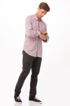 Picture of Chef Works-SHC05-Modern Gingham Long Sleeve Dress Shirt