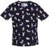 Picture of Bizcare Womens Printed Best Friends Scrub Top (CST147LS)