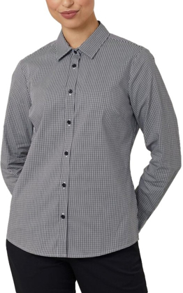 Picture of NNT Uniforms-CATUKS-BWC-Avignon Gingham Check Long Sleeve Slim Shirt