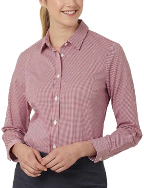 Picture of NNT Uniforms-CATUKS-RWC-Avignon Gingham Check Long Sleeve Slim Shirt