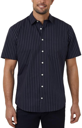 Picture of NNT Uniforms-CATJDM-NWH-Avignon Pinstripe Short Sleeve Shirt