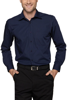Picture of Gloweave-1272L-Men's Premium Poplin Long Sleeve Shirt - Nicholson
