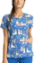 Picture of Cherokee Scrubs-CK678 APPC-Cherokee Scrubs Print top - Alpaca Picnic