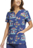 Picture of Cherokee Scrubs-CK671 CVCT-Cherokee Scrubs Print top - Carnival Critters