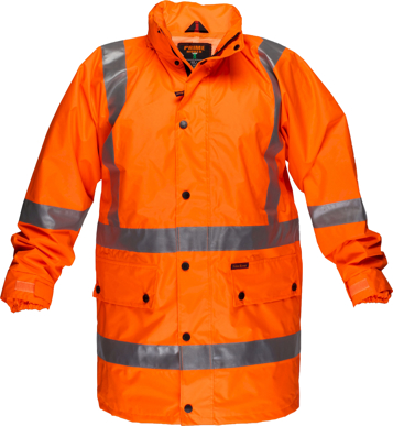 Picture of Prime Mover-MX306-RAIN JACKET WITH CROSS BACK TAPE