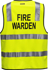 Picture of Prime Mover-MZ104-Stock Printed FIRE WARDEN Day/Night Vest