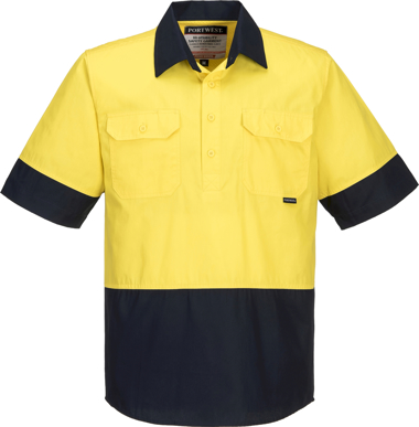 Picture of Prime Mover-MC802-Hi Vis Cotton Drill Shirt