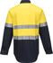 Picture of Prime Mover-MA101-Hi-Vis Two Tone Regular Weight Long Sleeve Shirt with Tape