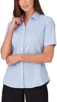 Picture of City Collection City Stretch® Pinfeather Short Sleeve Shirt (2267)