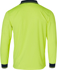 Picture of Australian Industrial Wear -SW05CD-Men's Polyester High Visibility Long Sleeve Polo