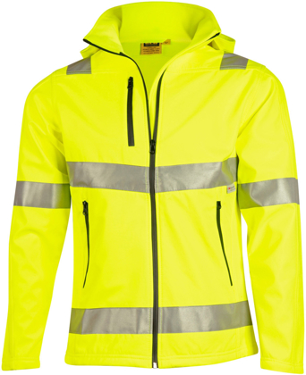 Picture of Australian Industrial Wear -SW30-Unisex Taped Hi-Vis Safety Softshell Jacket