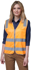 Picture of Australian Industrial Wear -SW40-Unisex Vic Rail Taped Hi Vis Safety Vest