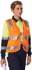 Picture of Australian Industrial Wear -SW42-Unisex Taped Hi-Vis Safety Vest With ID Pocket