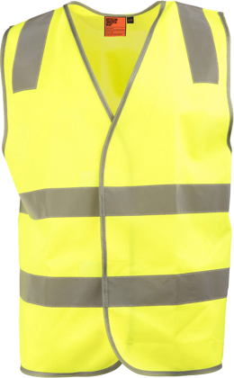 Picture of Australian Industrial Wear -SW43-Unisex Safety Vest With Shoulder Tapes