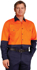 Picture of Australian Industrial Wear -SW58-Men's Hi-VIs Cool Breeze Long Sleeve Safety Shirt