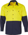 Picture of Australian Industrial Wear -SW58-Men's Hi-VIs Cool Breeze Long Sleeve Safety Shirt