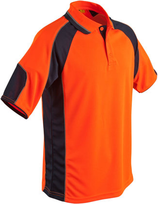 Picture of Australian Industrial Wear -SW61-Unisex CoolDry Hi-Vis Associate Polo