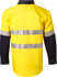 Picture of Australian Industrial Wear -SW68-Men's Hi-Vis Taped Cotton Drill Long Sleeve Safety Shirt