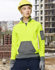 Picture of Australian Industrial Wear -SW78-Unisex Hi Vis ¼ Zip Premium Fleece Hoodie